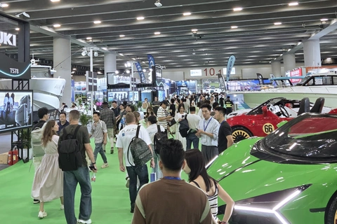 Visitors inside Hall 10.1 at Asia Yacht Expo 2026