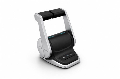 Silver finish top-mount throttle lever